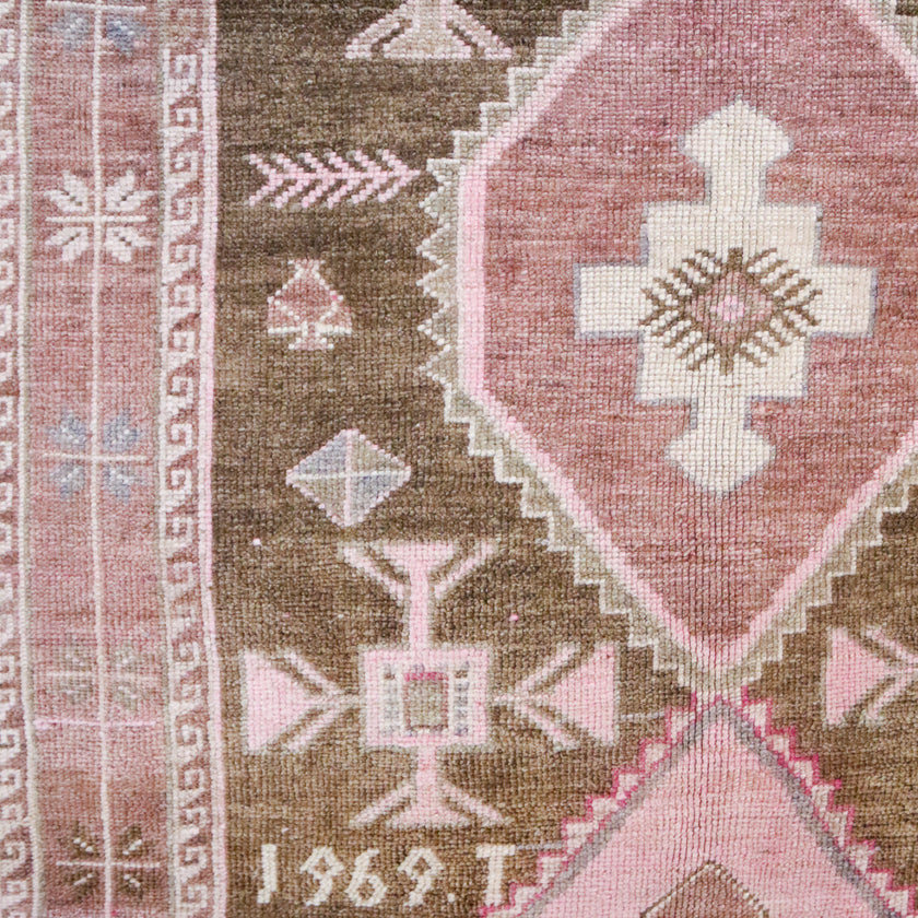 Z253 Handwoven Vintage Rug 4’11x12'1