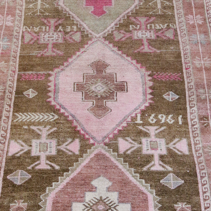 Z253 Handwoven Vintage Rug 4’11x12'1