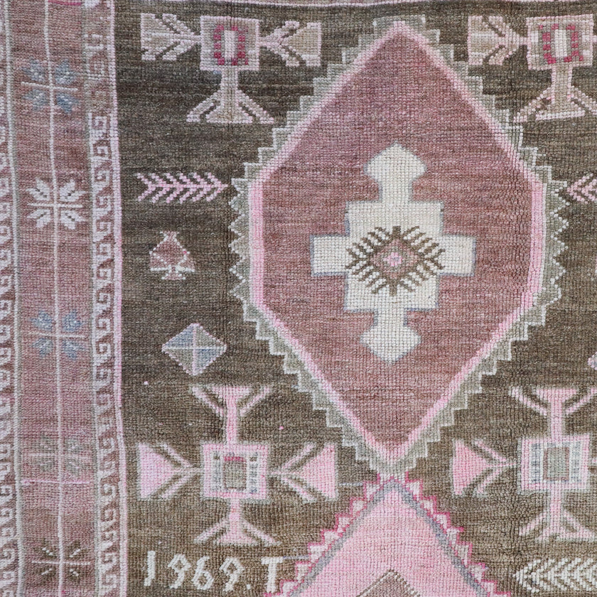 Z253 Handwoven Vintage Rug 4’11x12'1