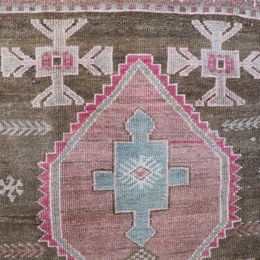 Z253 Handwoven Vintage Rug 4’11x12'1