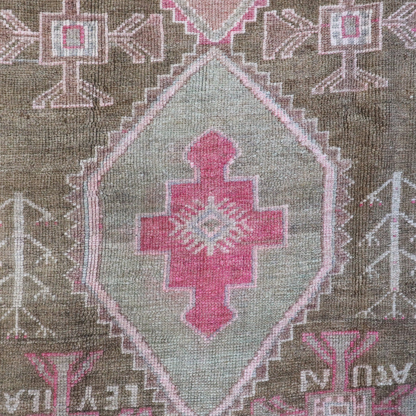 Z253 Handwoven Vintage Rug 4’11x12'1