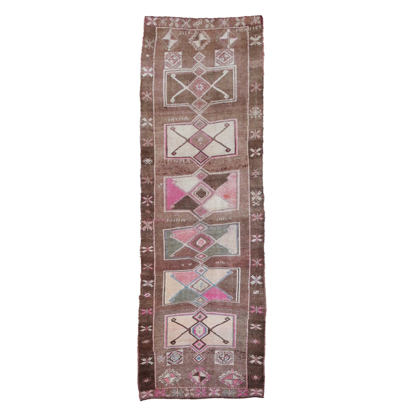 Z255 Handwoven Vintage Rug 4'3x14’1