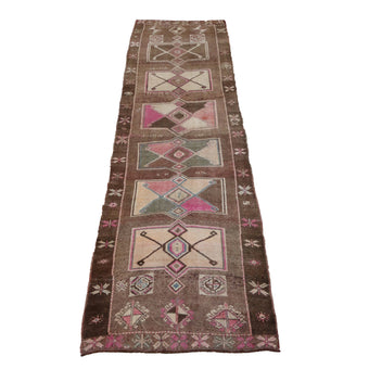 Z255 Handwoven Vintage Rug 4'3x14’1