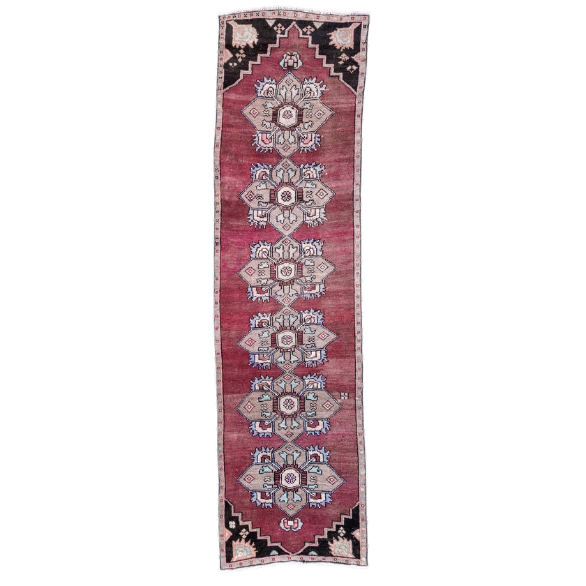 Z259 Handwoven Vintage Rug 2'10 x 10