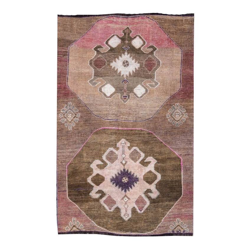 Z272 Handwoven Vintage Rug 4'1x6’4