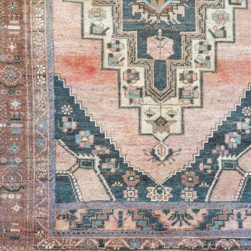 Z281 Handwoven Vintage Rug 4'2 x 7’9