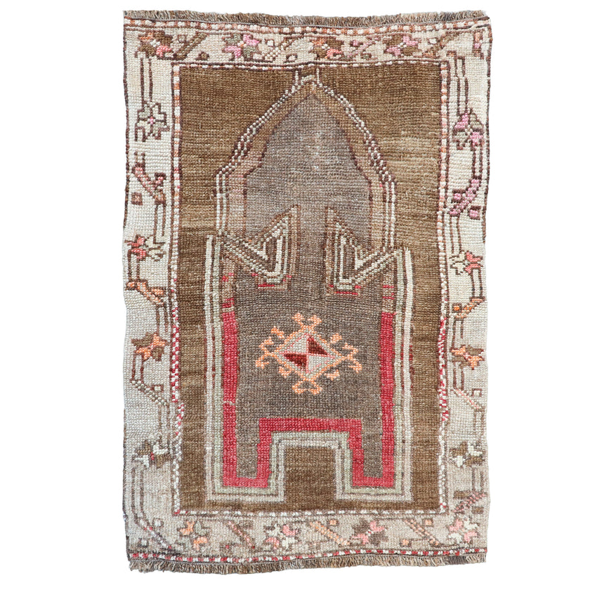 Z287 Handwoven Vintage Rug 2'10 x 4
