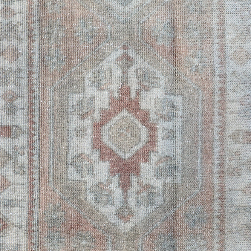 Z296 Handwoven Vintage Rug 2'5 x 12’4