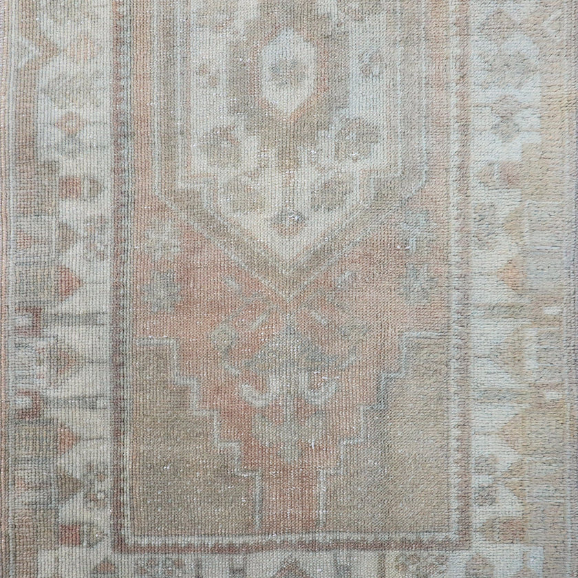 Z296 Handwoven Vintage Rug 2'5 x 12’4