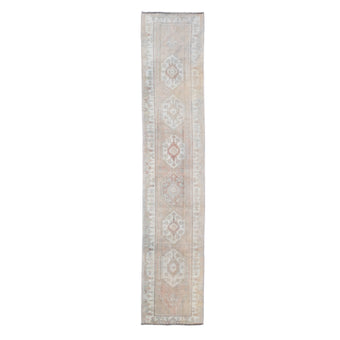 Z296 Handwoven Vintage Rug 2'5 x 12’4