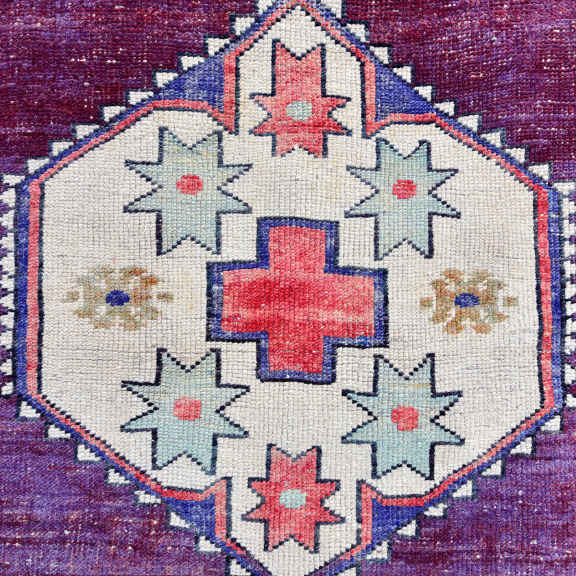 Z299 Handwoven Vintage Rug 3'6 x 6’5
