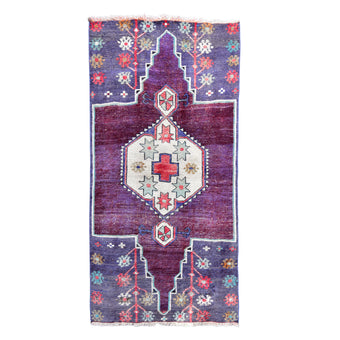 Z299 Handwoven Vintage Rug 3'6 x 6’5