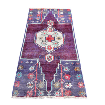 Z299 Handwoven Vintage Rug 3'6 x 6’5