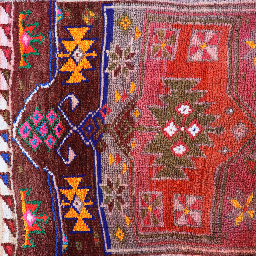 Z309 Handwoven Vintage Rug 2'1 x 11’9