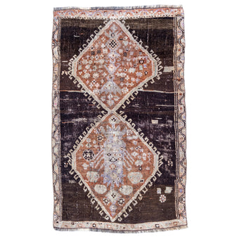 Z317 Handwoven Vintage Rug 3'9 x 6’4