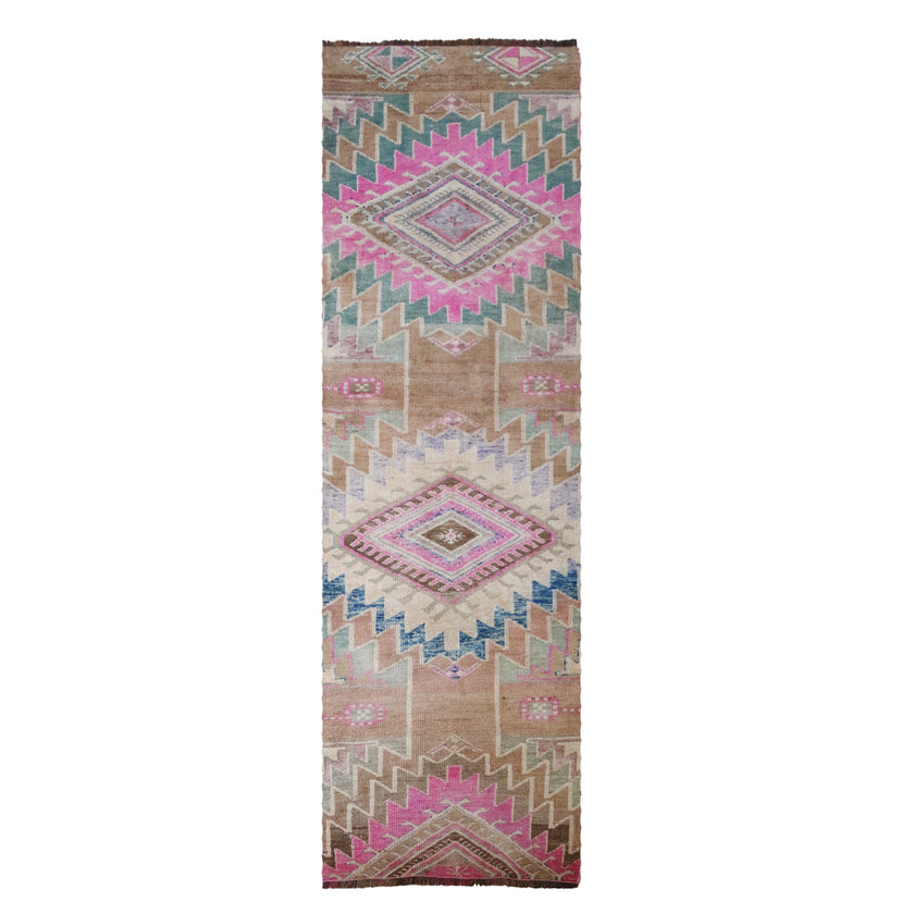 Z320 Handwoven Vintage Rug 2'5 x 8’7