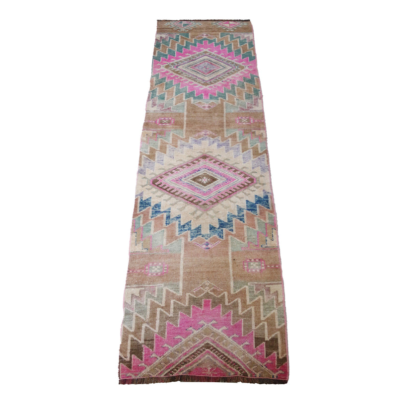 Z320 Handwoven Vintage Rug 2'5 x 8’7