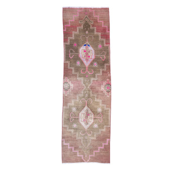 Z321 Handwoven Vintage Rug 3'2 x 10