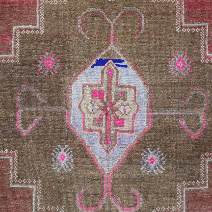 Z321 Handwoven Vintage Rug 3'2 x 10