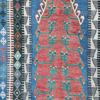 Z326 Handwoven Vintage Rug 3'11 x 6’6