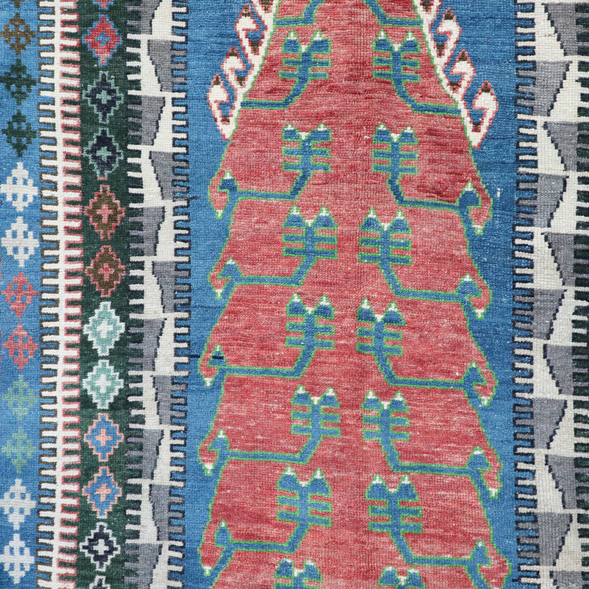 Z326 Handwoven Vintage Rug 3'11 x 6’6