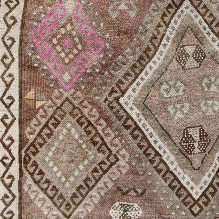 Z342 Handwoven Vintage Rug 5'4x12’8