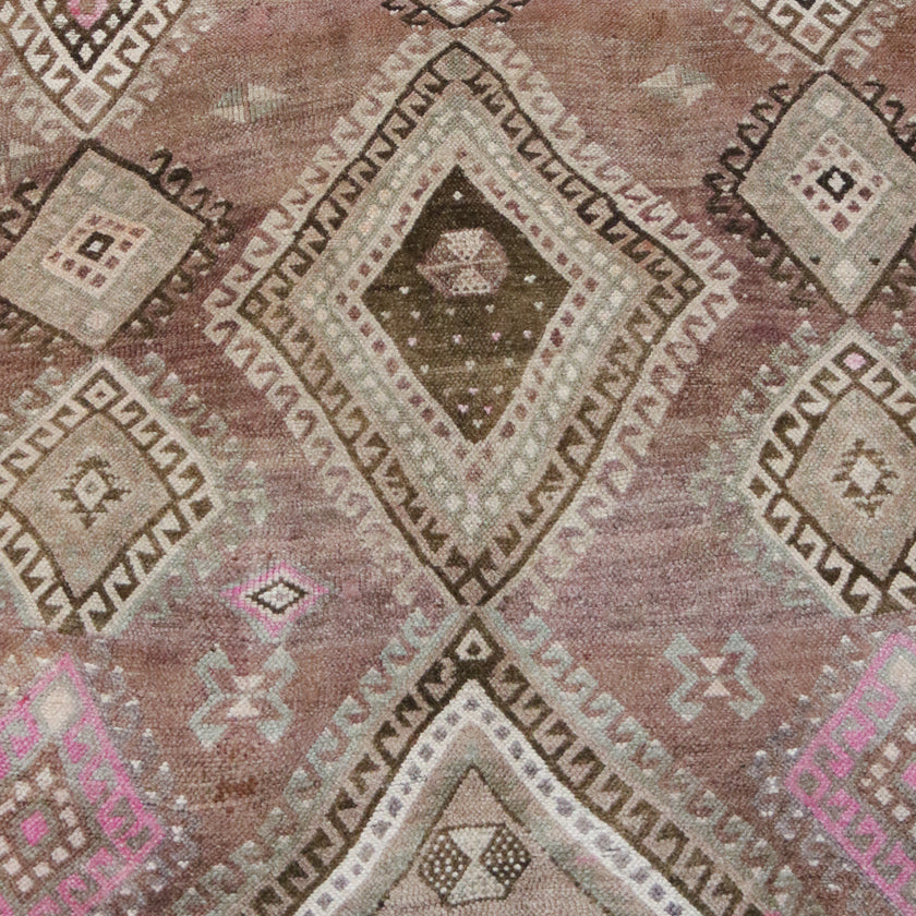 Z342 Handwoven Vintage Rug 5'4x12’8