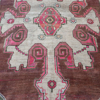 Z347 Handwoven Vintage Rug 5'9 x 7’3