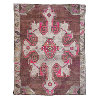 Z347 Handwoven Vintage Rug 5'9 x 7’3