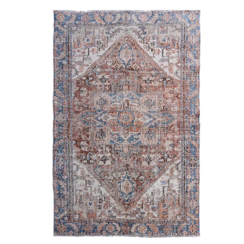 Z352 Handwoven Vintage Rug 5'10 x 8’10