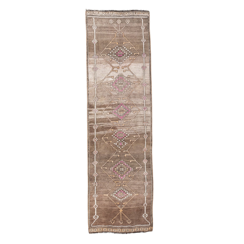 Z361 Handwoven Vintage Rug 3’5 x 10’11