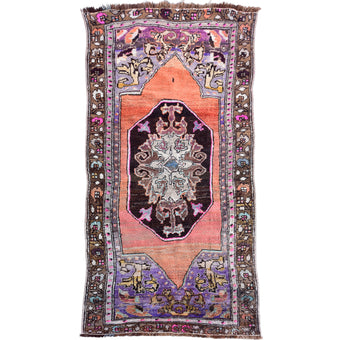 Z426 Handwoven Vintage Rug 3'5 x 7’10