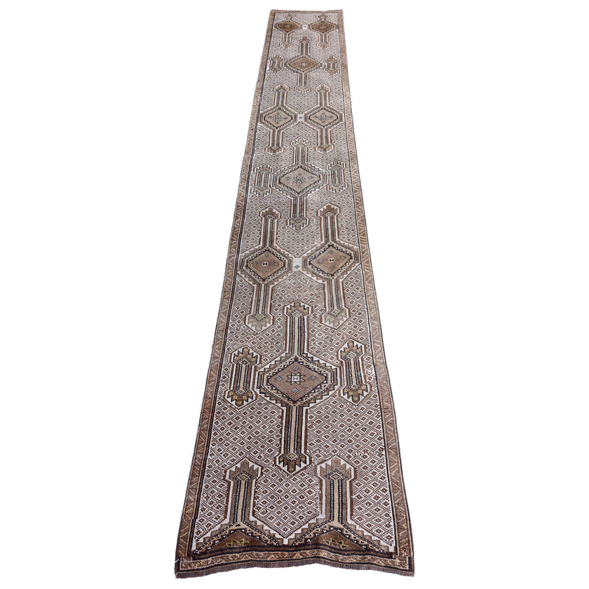 Z428 Handwoven Vintage Rug 2'5 x 13