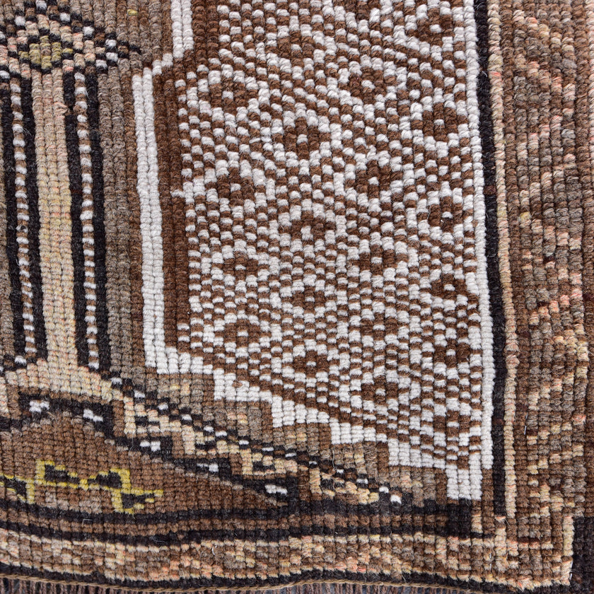Z428 Handwoven Vintage Rug 2'5 x 13