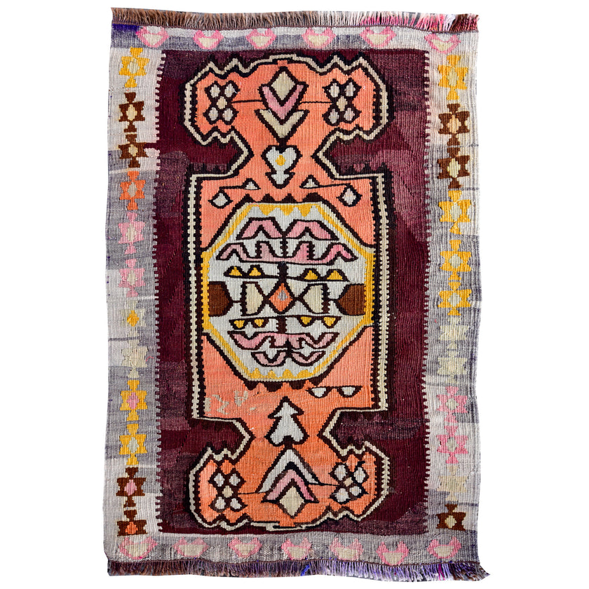 Z429 Handwoven Vintage Rug 2'1 x 3’1