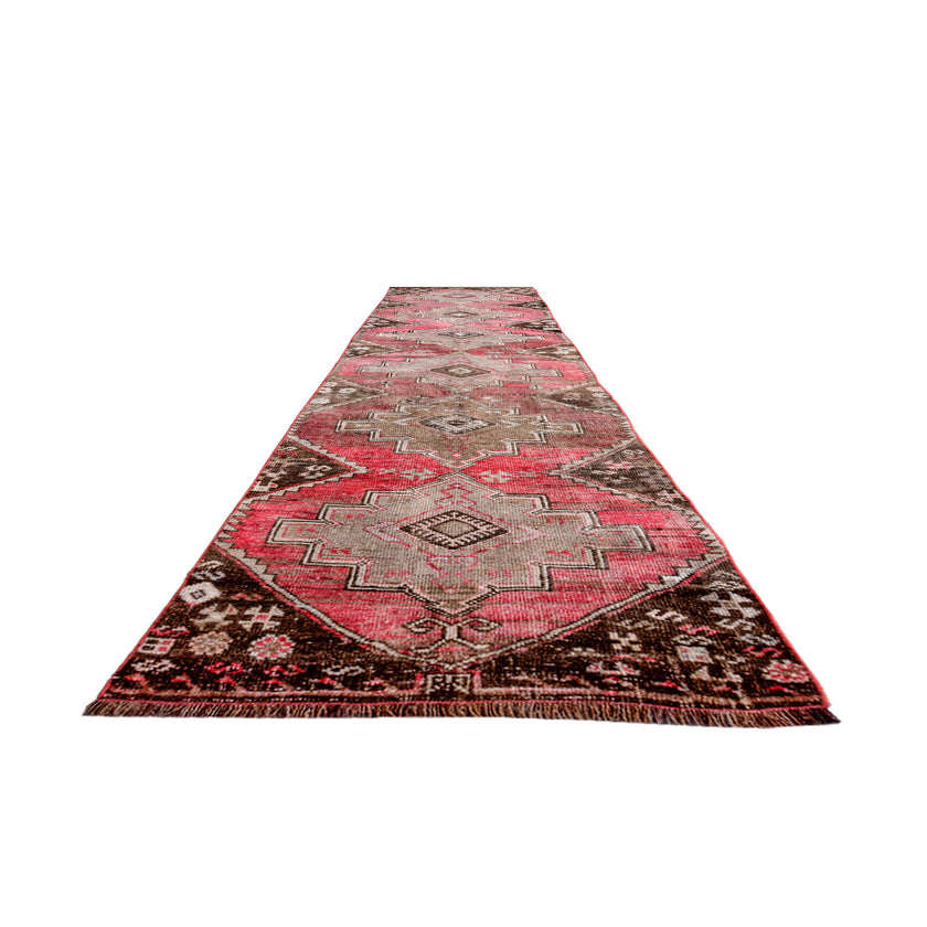 Z431 Handwoven Vintage Rug 2'10 x 9’10