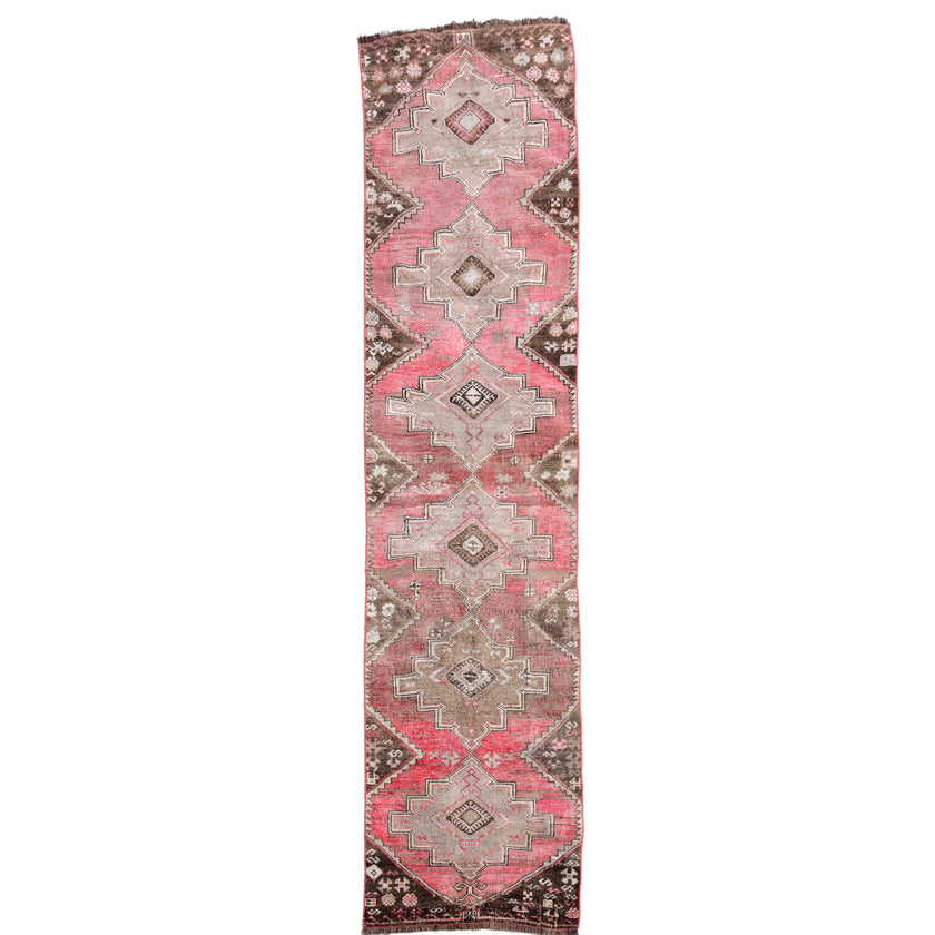 Z431 Handwoven Vintage Rug 2'10 x 9’10