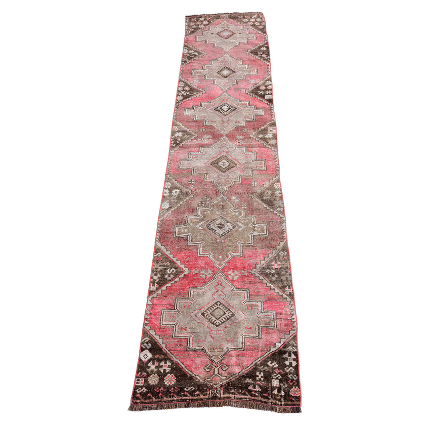 Z431 Handwoven Vintage Rug 2'10 x 9’10