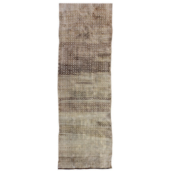 Z432 Handwoven Vintage Rug 3'4 x 10’7