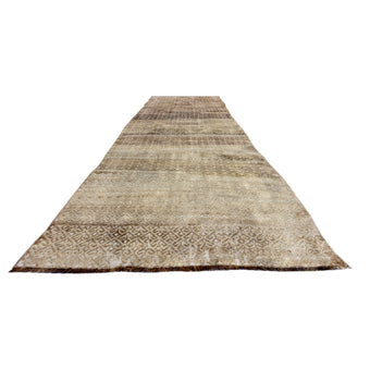 Z432 Handwoven Vintage Rug 3'4 x 10’7