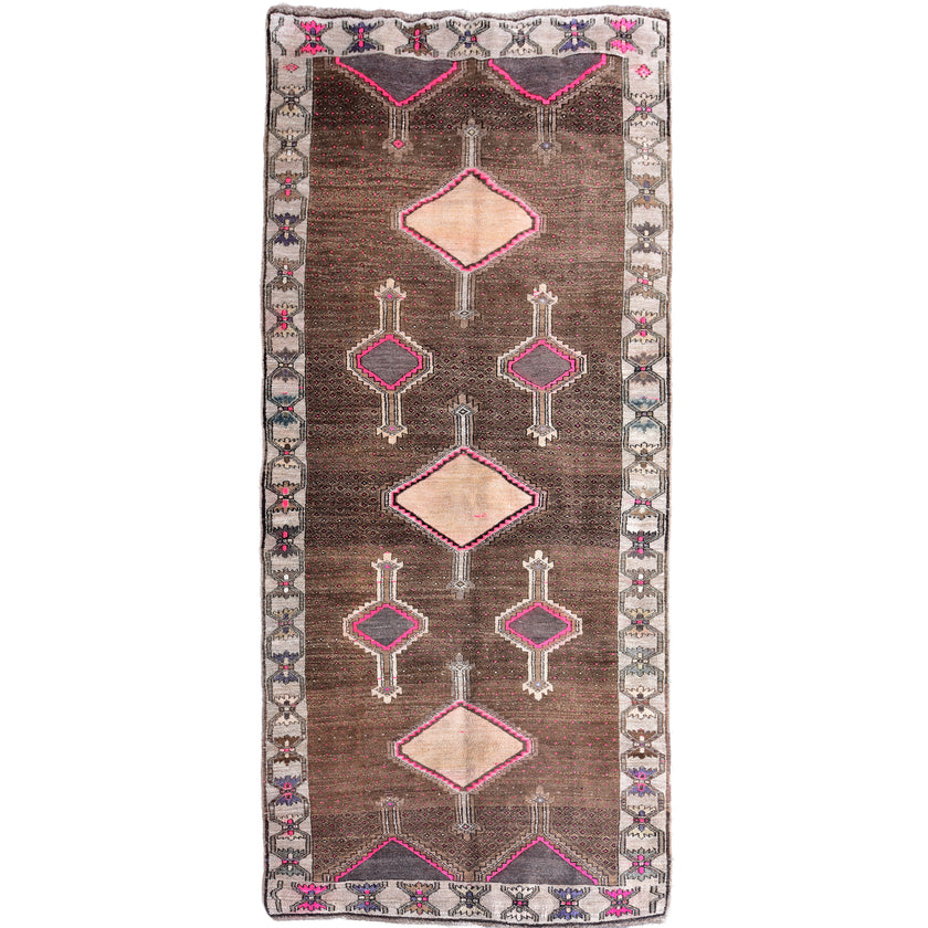 Z433 Handwoven Vintage Rug 4'8 x 11’10