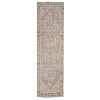 Z457 Handwoven Vintage Rug 9’11 x 2’9
