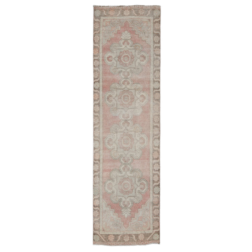 Z457 Handwoven Vintage Rug 9’11 x 2’9