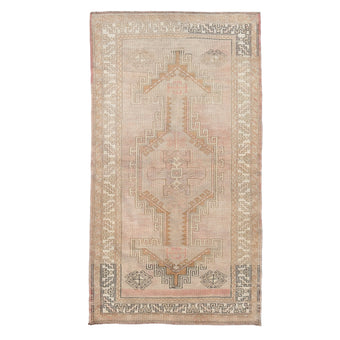 Z458 Handwoven Vintage Rug 6'8 x 3’8