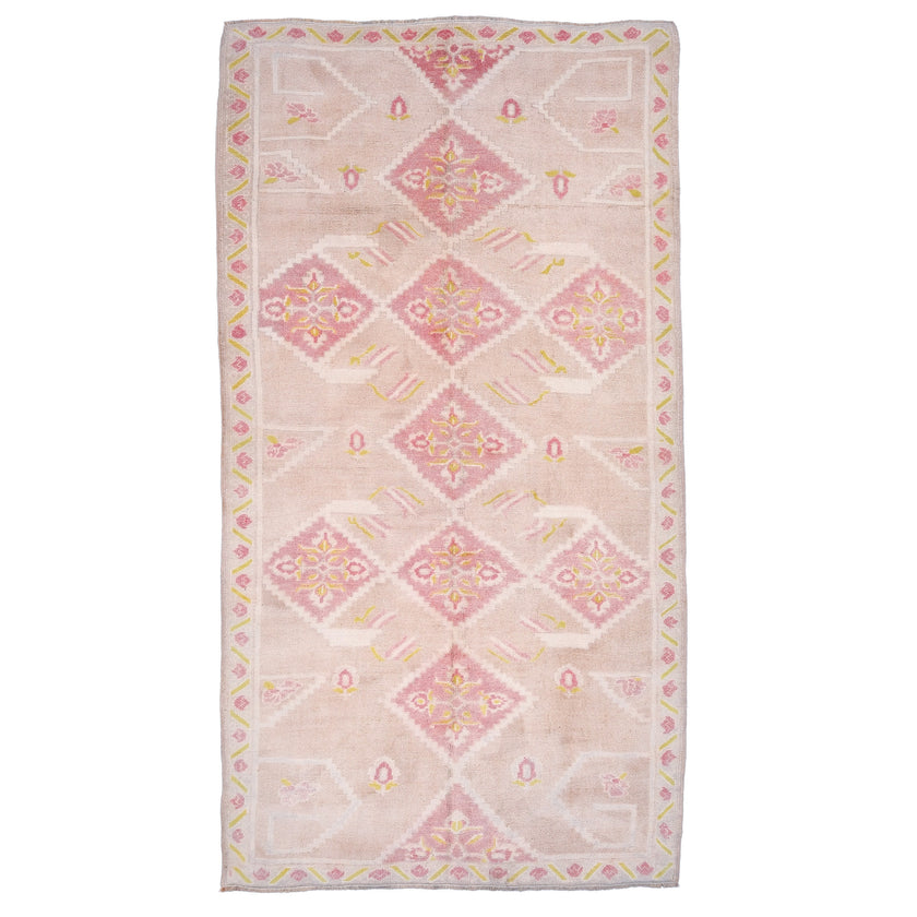 Z459 Handwoven Vintage Rug 8’11 x 4’9
