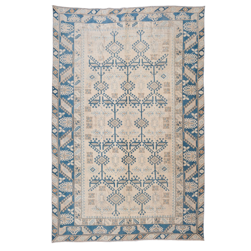 Z461 Handwoven Vintage Rug 9'6 x 6’2