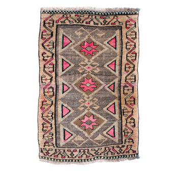 Z482 Handwoven Vintage Rug 2'5 x 3’4