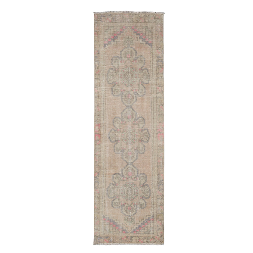 Z495 Handwoven Vintage Rug 2'8 x 9’1