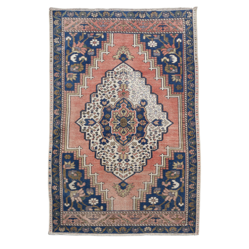 Z508 Handwoven Vintage Rug 3 x 4’5