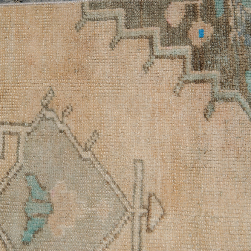 Z511 Handwoven Vintage Rug 2'4 x 9’3